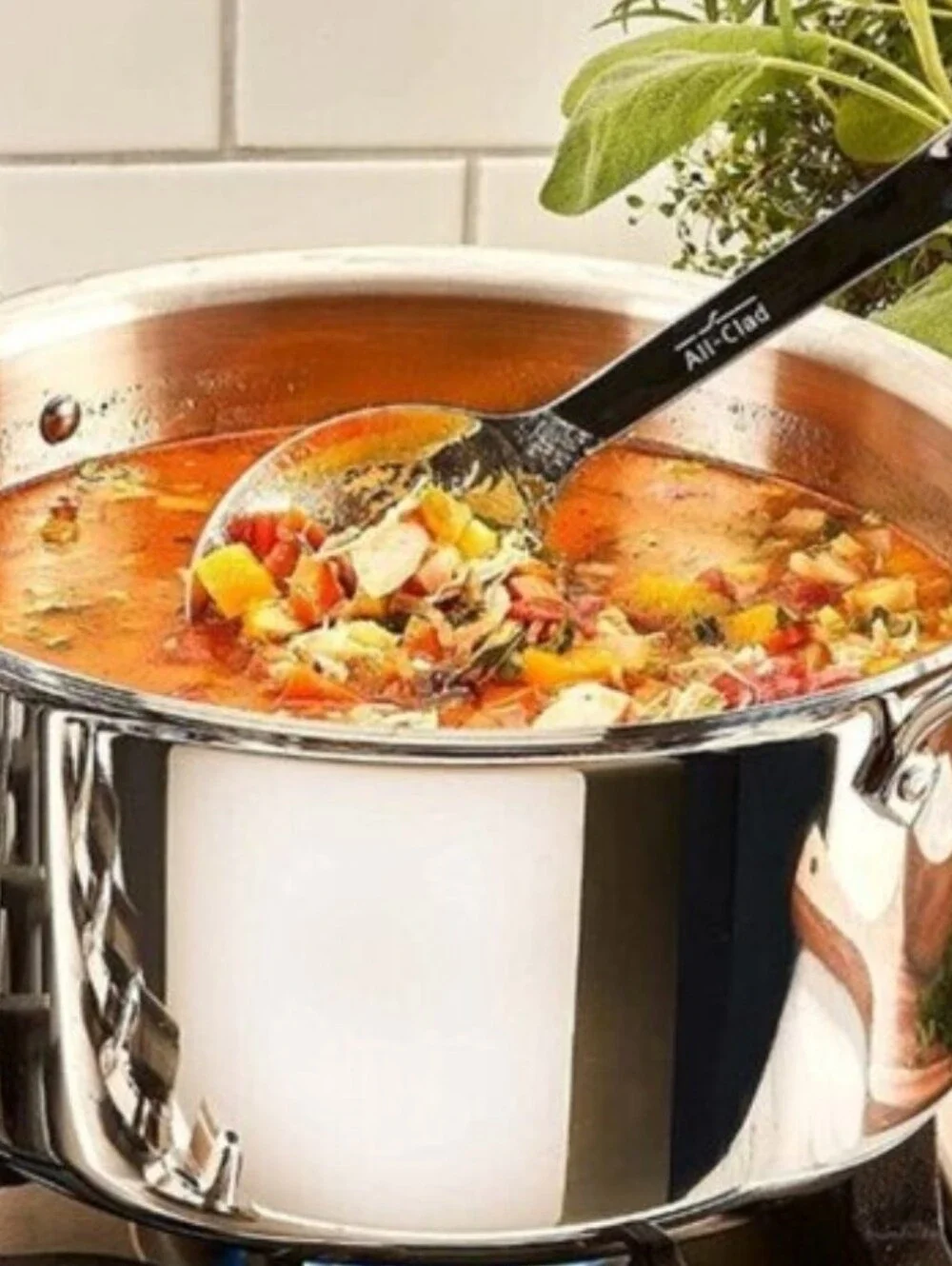 Stainless Steel Silver Serving Spoon - Polished Flatware